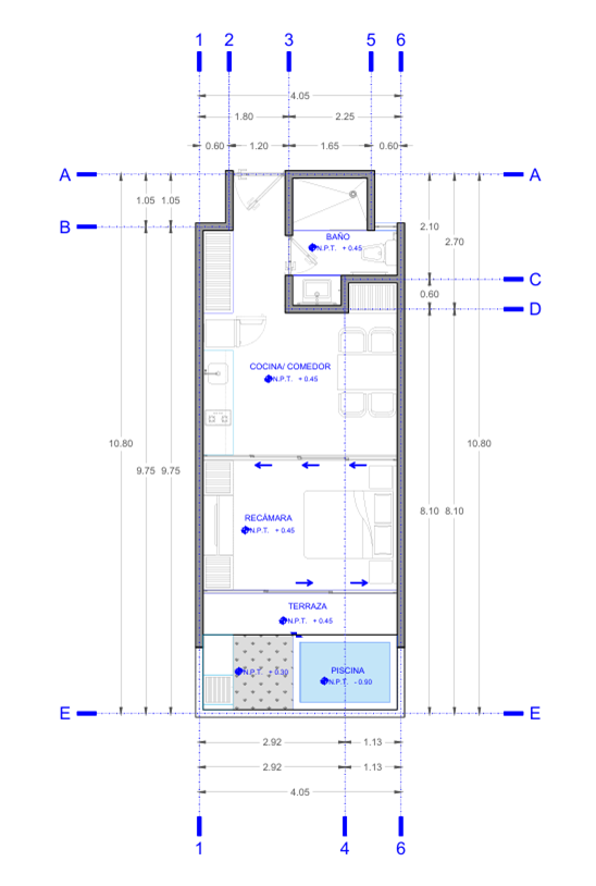 Lámina arquitectónica general del proyecto
