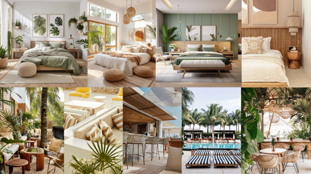 Recámaras con terrazas y áreas privadas