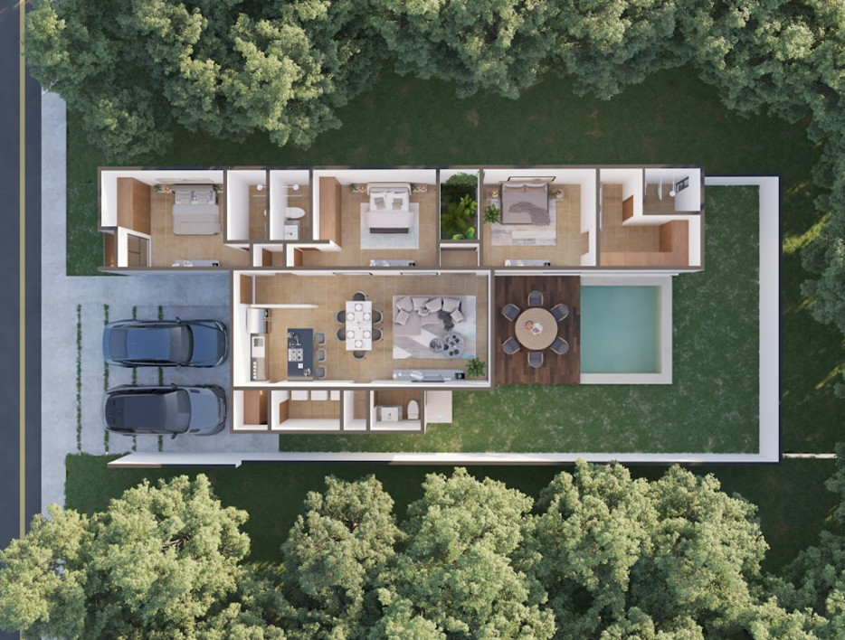 Planta baja del conjunto SOHA